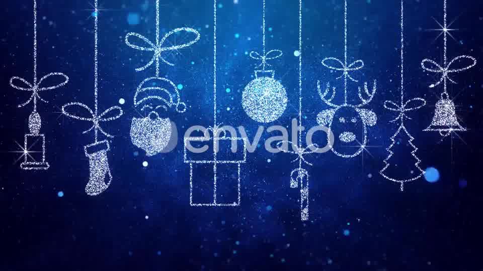 Merry Christmas Icons Blue Background Videohive 22997374 Motion Graphics Image 10