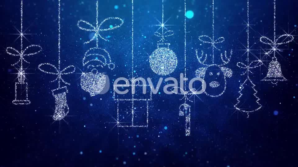 Merry Christmas Icons Blue Background Videohive 22997374 Motion Graphics Image 9