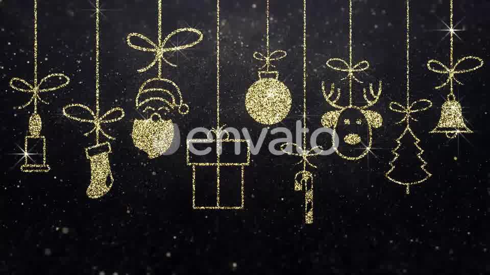 Merry Christmas Icons Gold Background Videohive 23005160 Motion Graphics Image 10