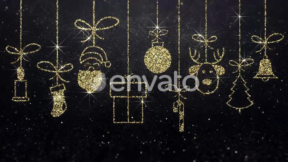 Merry Christmas Icons Gold Background Videohive 23005160 Motion Graphics Image 8