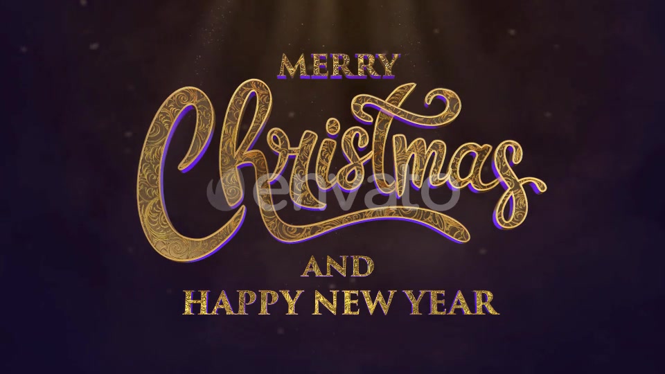 Merry Christmas Text Animation (Golden Sand) Videohive 22948883 Motion Graphics Image 4