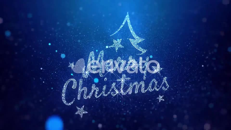Merry Christmas Wishes Blue Background Videohive 22881934 Motion Graphics Image 2