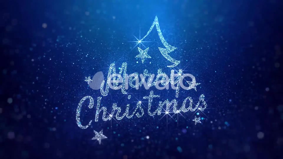 Merry Christmas Wishes Blue Background Videohive 22881934 Motion Graphics Image 3