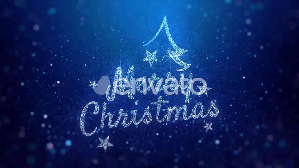 Merry Christmas Wishes Blue Background Videohive 22881934 Motion Graphics Image 4