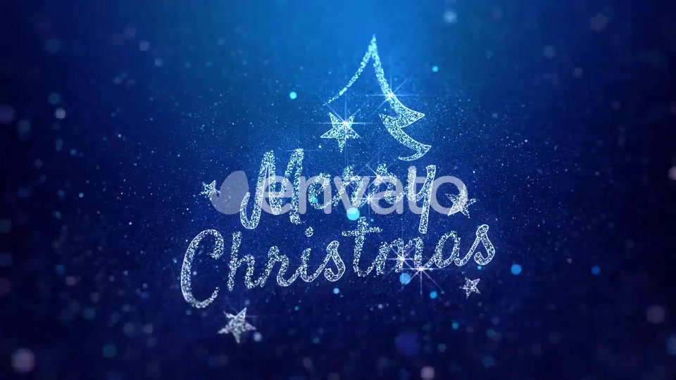 Merry Christmas Wishes Blue Background Videohive 22881934 Motion Graphics Image 5