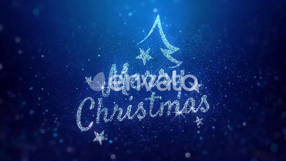 Merry Christmas Wishes Blue Background Videohive 22881934 Motion Graphics Image 7