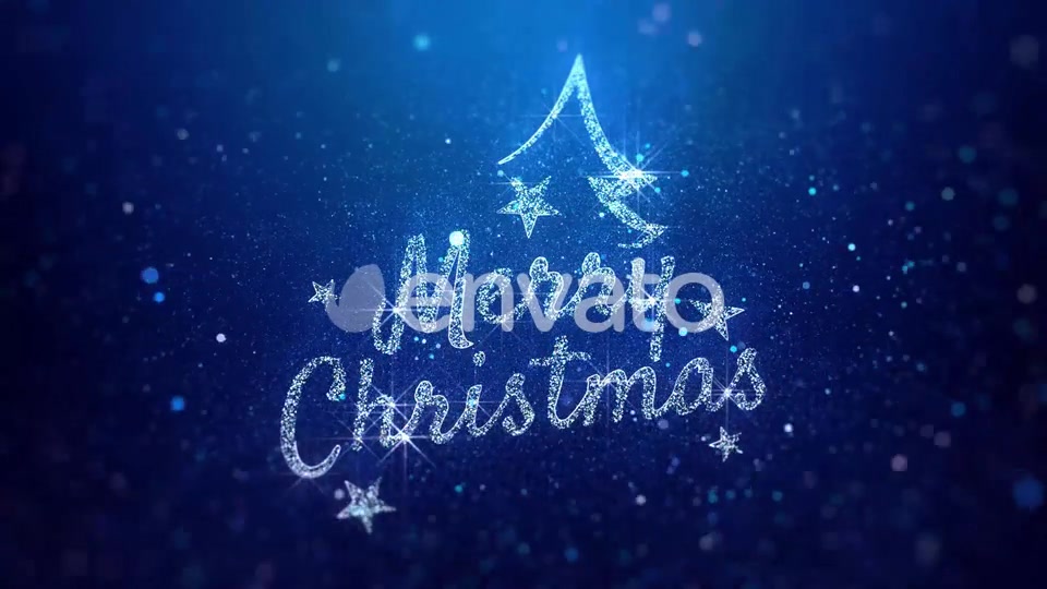 Merry Christmas Wishes Blue Background Videohive 22881934 Motion Graphics Image 8