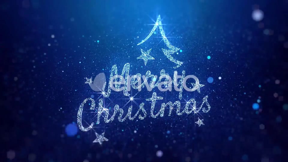 Merry Christmas Wishes Blue Background Videohive 22881934 Motion Graphics Image 9