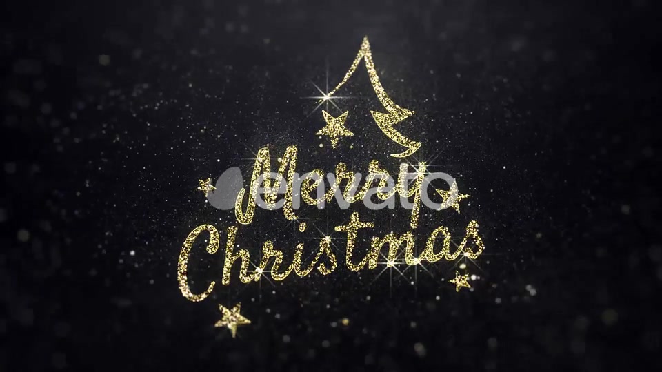 Merry Christmas Wishes Gold Background Videohive 22885321 Motion Graphics Image 3