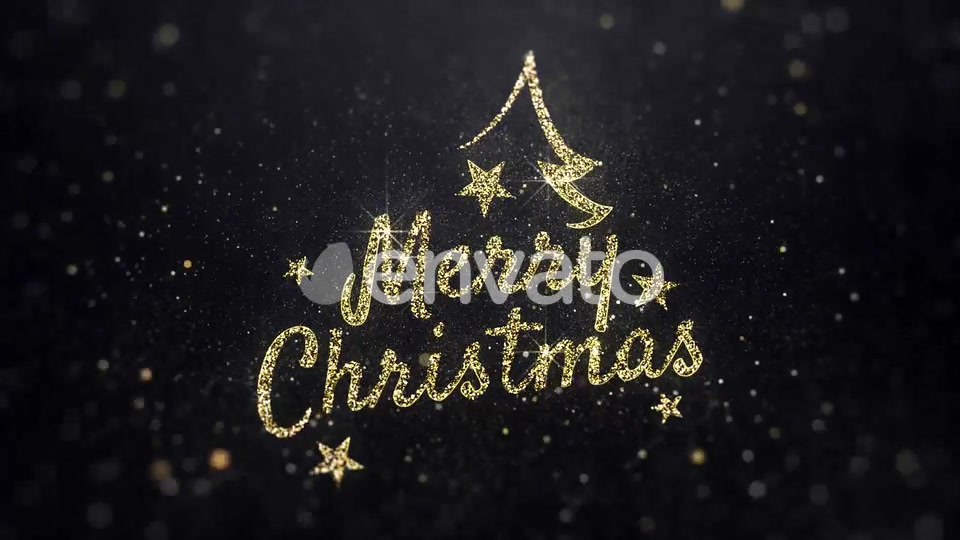 Merry Christmas Wishes Gold Background Videohive 22885321 Motion Graphics Image 4