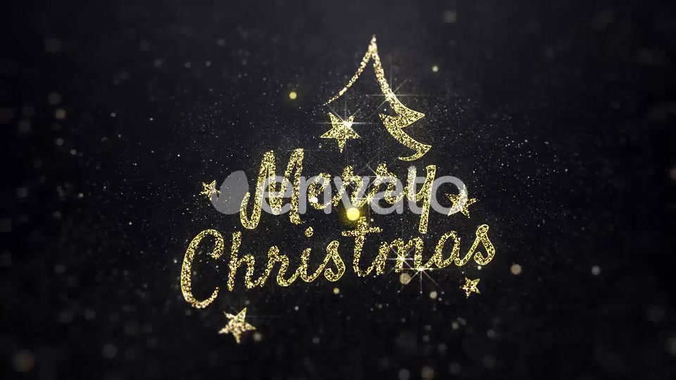 Merry Christmas Wishes Gold Background Videohive 22885321 Motion Graphics Image 5