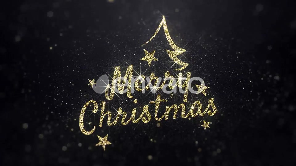 Merry Christmas Wishes Gold Background Videohive 22885321 Motion Graphics Image 6