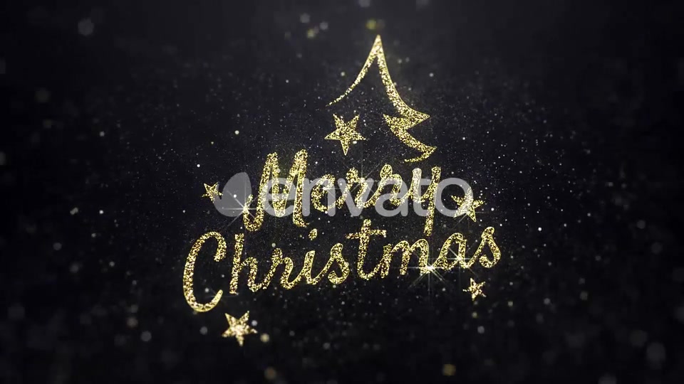 Merry Christmas Wishes Gold Background Videohive 22885321 Motion Graphics Image 7