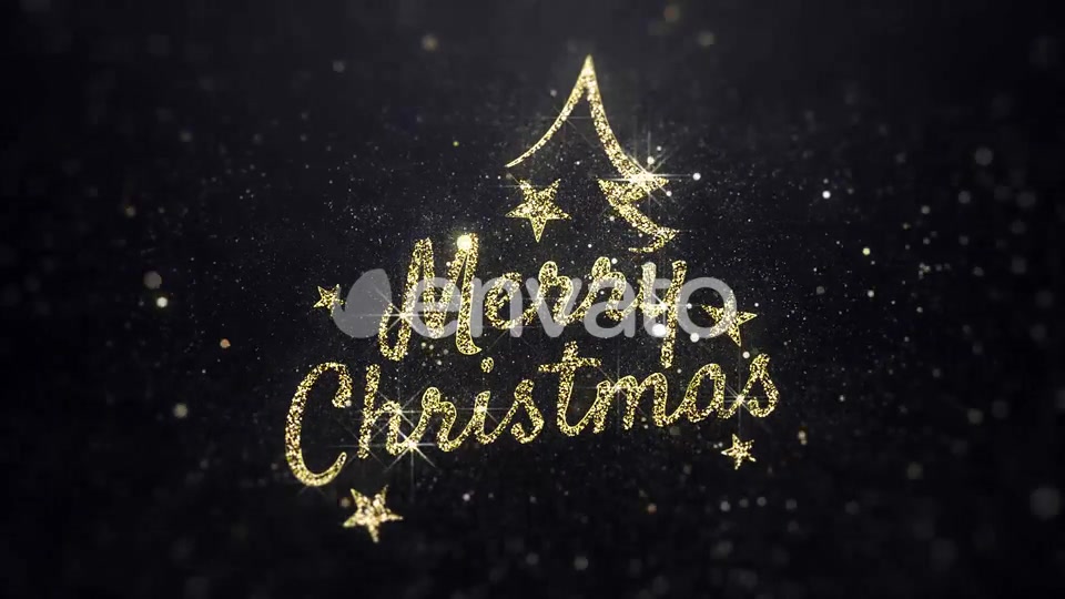 Merry Christmas Wishes Gold Background Videohive 22885321 Motion Graphics Image 8