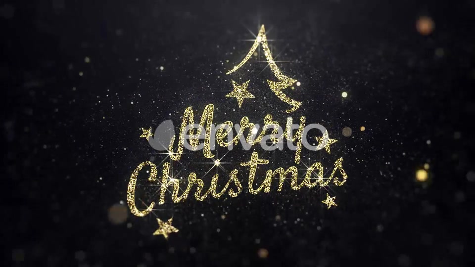 Merry Christmas Wishes Gold Background Videohive 22885321 Motion Graphics Image 9