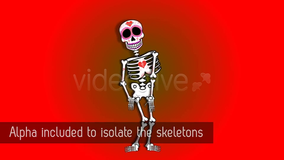 Mexican Dancing Skeletons 3 Clips Videohive 9145753 Motion Graphics Image 10