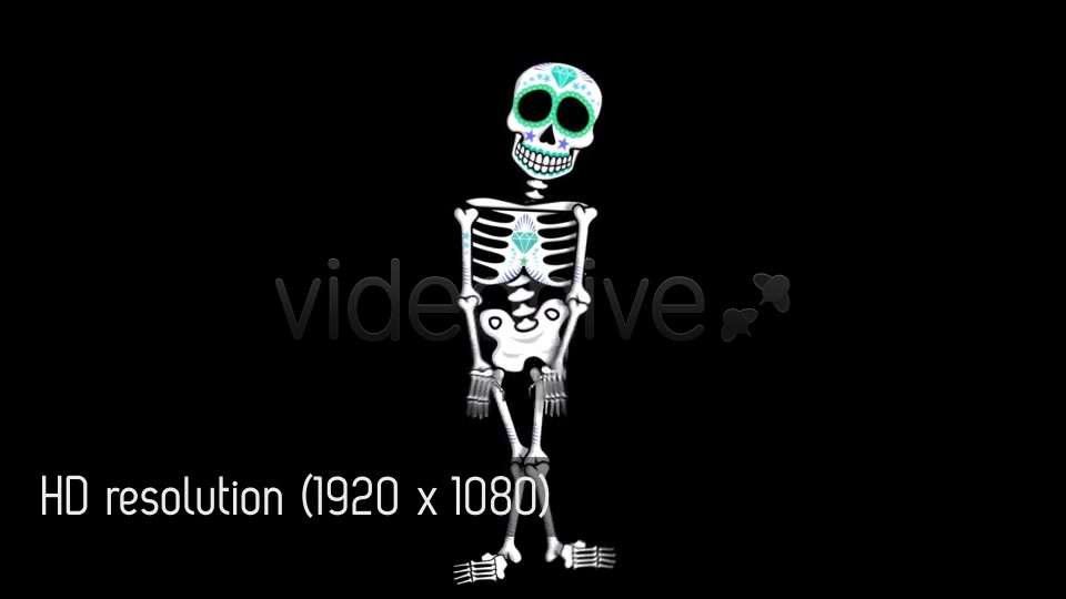 Mexican Dancing Skeletons 3 Clips Videohive 9145753 Motion Graphics Image 4