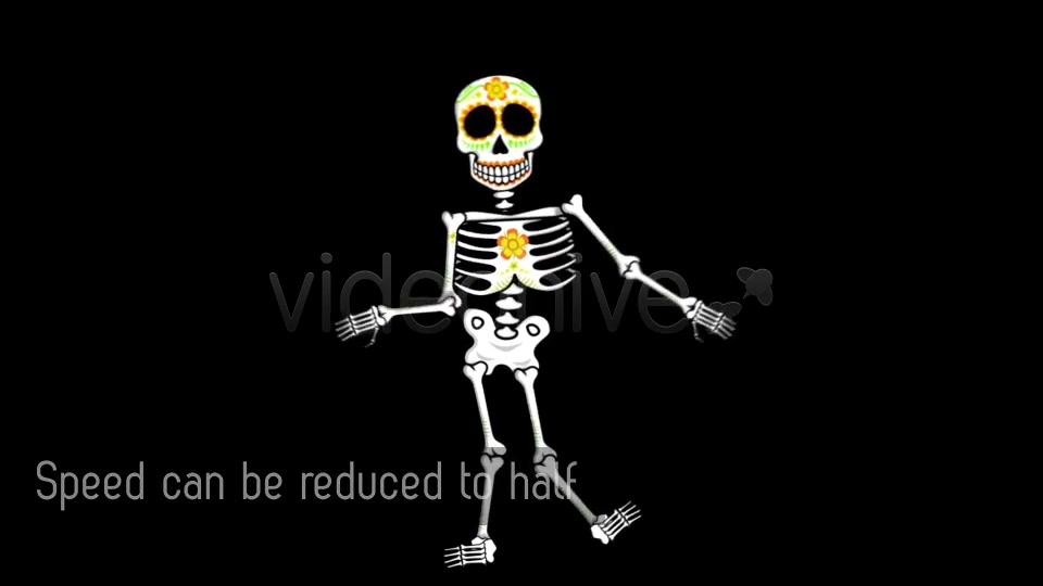 Mexican Dancing Skeletons 3 Clips Videohive 9145753 Motion Graphics Image 7