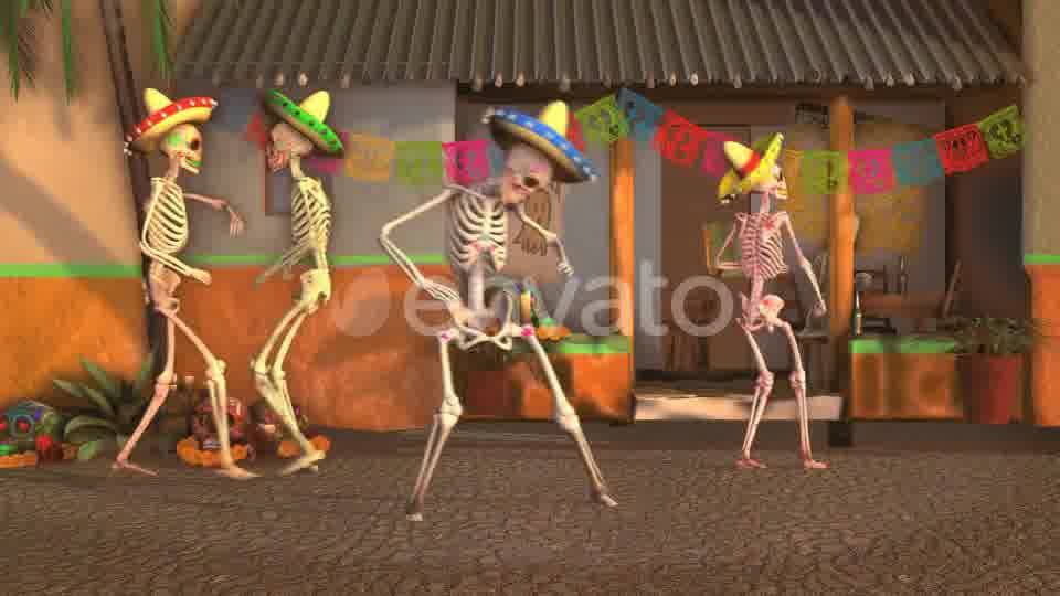 Mexican Dancing Skeletons In A Village #2 Videohive 23846800 Motion Graphics Image 11