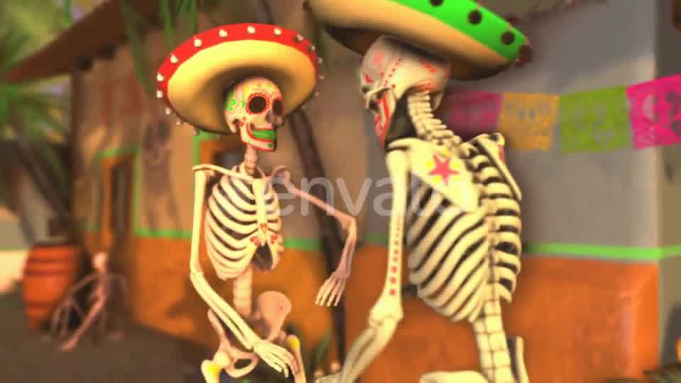 Mexican Dancing Skeletons In A Village #3 Videohive 23847084 Motion Graphics Image 10