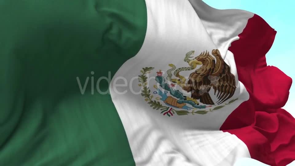 Mexico Flag in the Wind Videohive 20592558 Motion Graphics Image 1