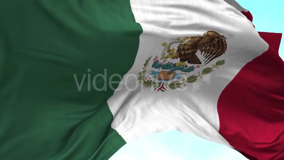 Mexico Flag in the Wind Videohive 20592558 Motion Graphics Image 3