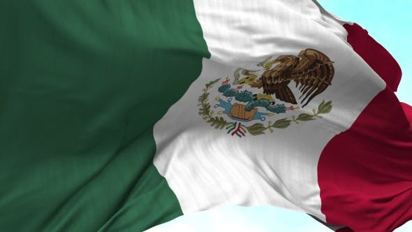 Mexico Flag in the Wind - Download 20592558 Videohive