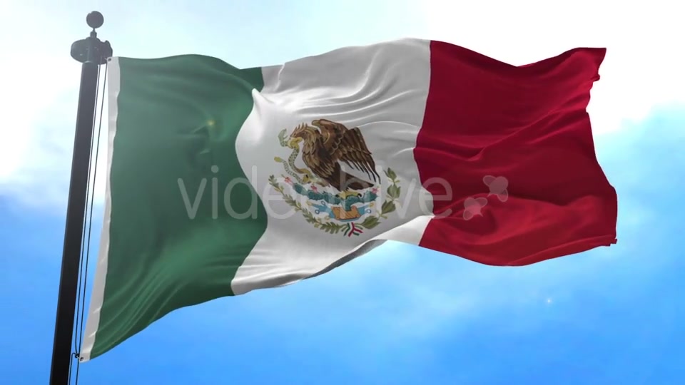 Mexico Flag in the Wind Videohive 20592570 Motion Graphics Image 10