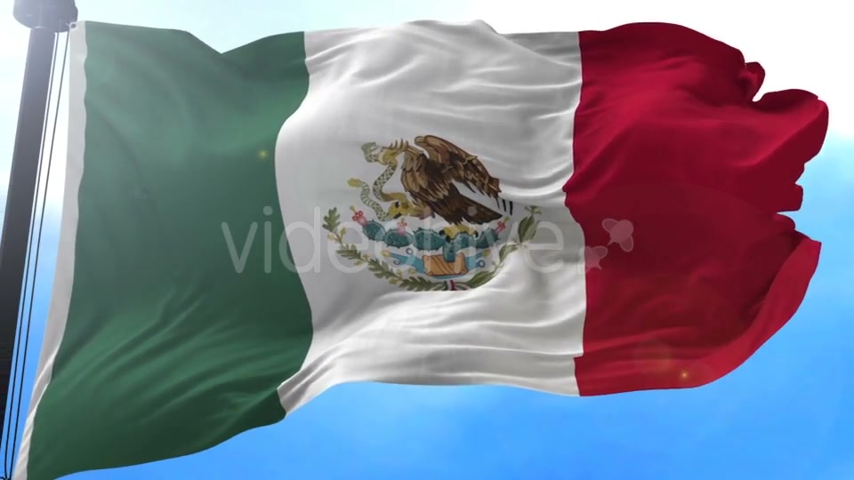 Mexico Flag in the Wind Videohive 20592570 Motion Graphics Image 8