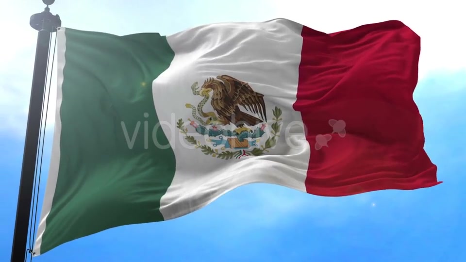 Mexico Flag in the Wind Videohive 20592570 Motion Graphics Image 9