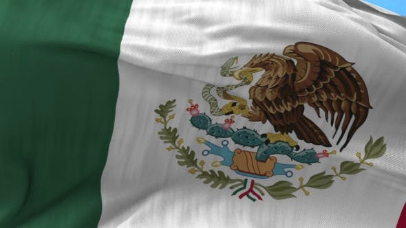 Mexico Flag in the Wind - Download Videohive 20592570