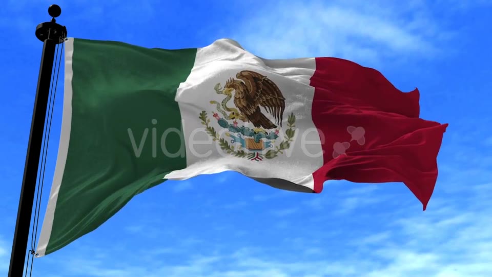 Mexico Flag in the Wind Videohive 20592562 Motion Graphics Image 2