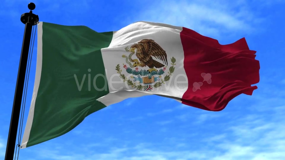 Mexico Flag in the Wind Videohive 20592562 Motion Graphics Image 3