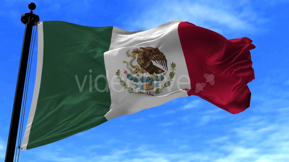 Mexico Flag in the Wind Videohive 20592562 Motion Graphics Image 4