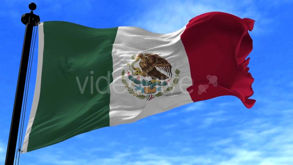 Mexico Flag in the Wind Videohive 20592562 Motion Graphics Image 5