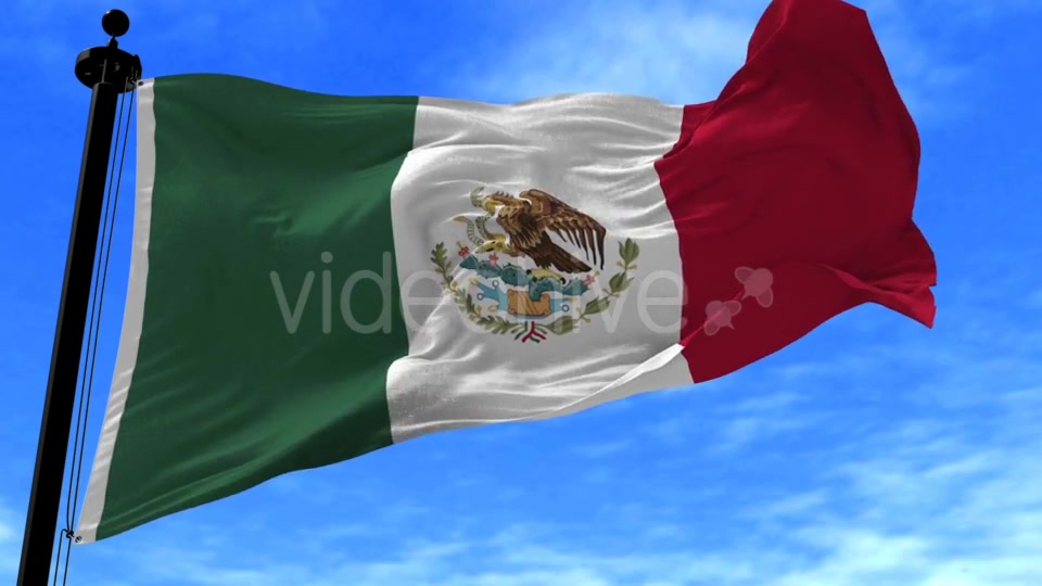 Mexico Flag in the Wind Videohive 20592562 Motion Graphics Image 6