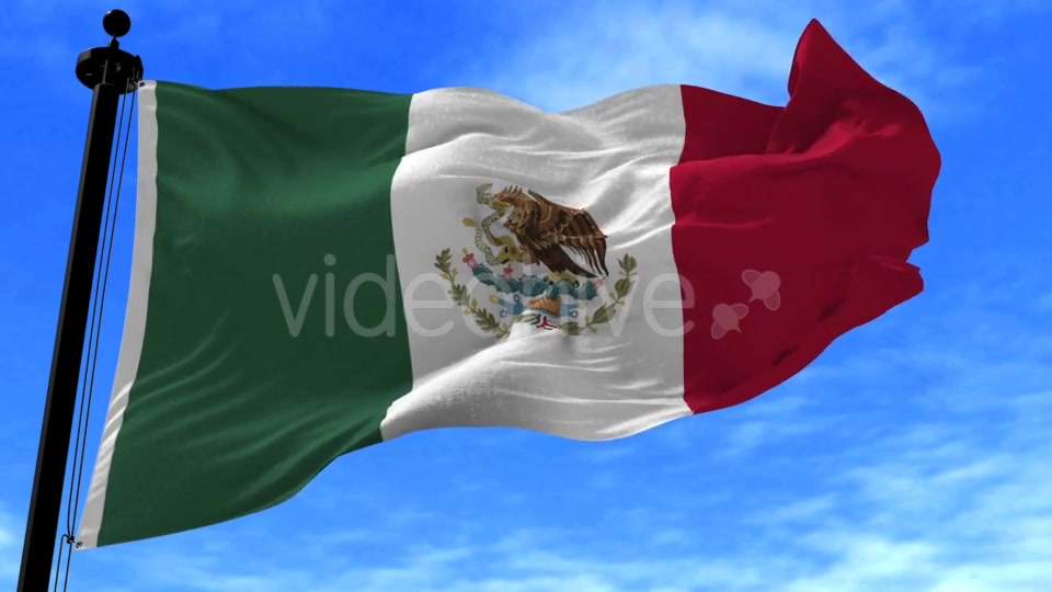Mexico Flag in the Wind Videohive 20592562 Motion Graphics Image 7