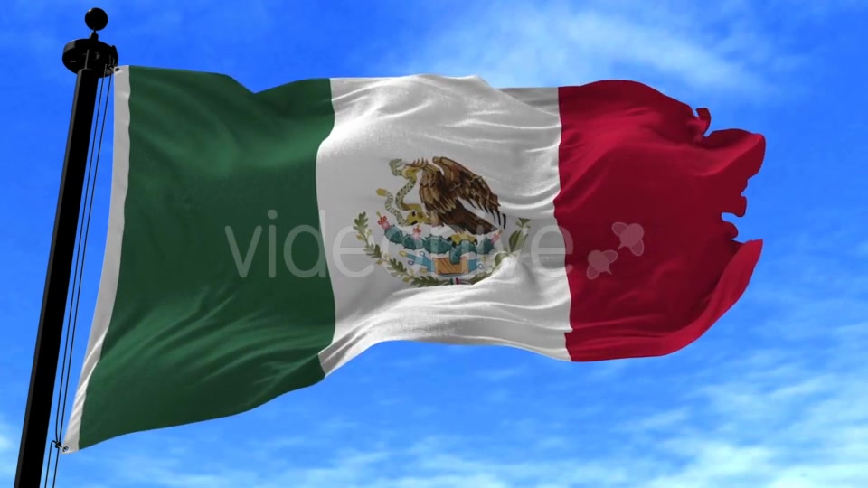 Mexico Flag in the Wind Videohive 20592562 Motion Graphics Image 8