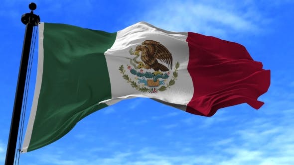 Mexico Flag in the Wind - Videohive 20592562 Download