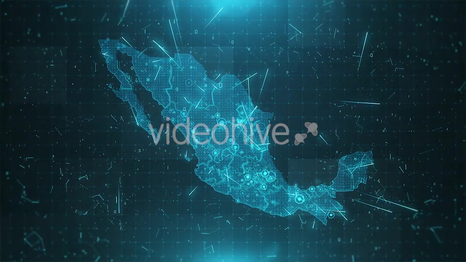 Mexico Map Background Cities Connections 4K Videohive 20443070 Motion Graphics Image 4