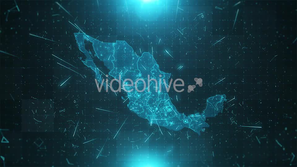 Mexico Map Background Cities Connections 4K Videohive 20443070 Motion Graphics Image 9