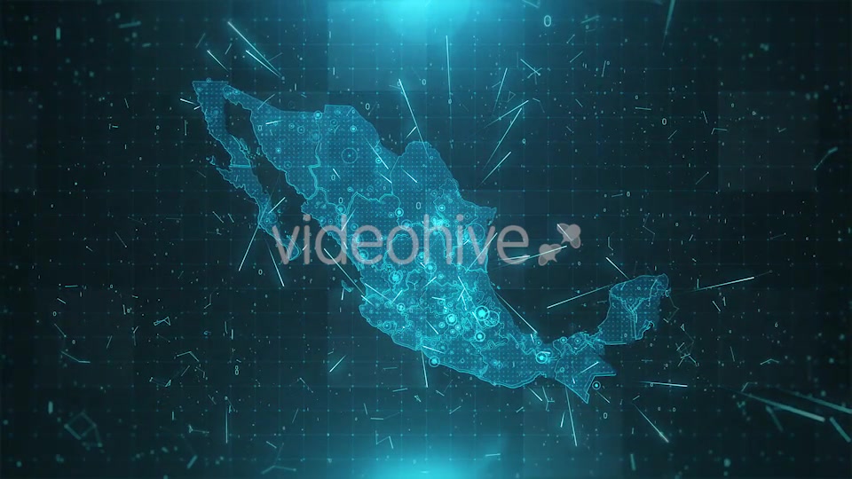 Mexico Map Background Cities Connections HD Videohive 20483590 Motion Graphics Image 5