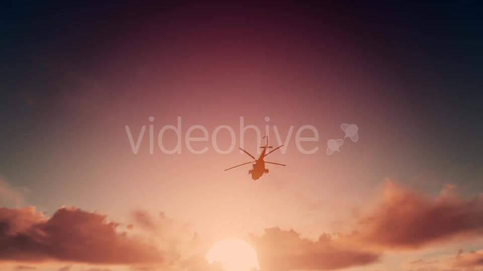 Military Helicopter Sunrise Videohive 19592988 Motion Graphics Image 3