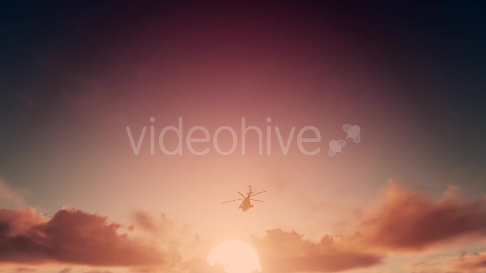 Military Helicopter Sunrise Videohive 19592988 Motion Graphics Image 4