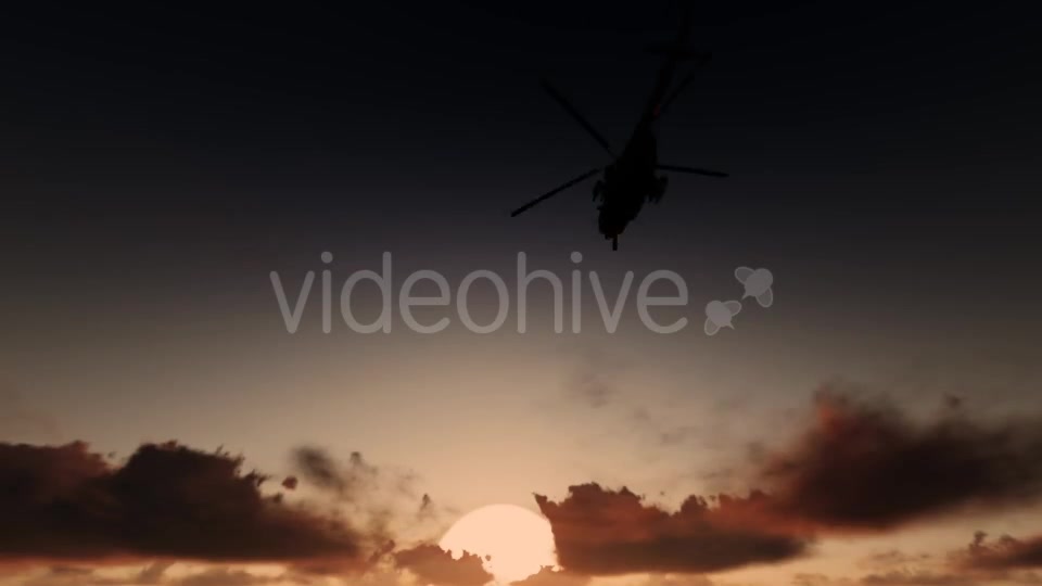 Military Helicopter Sunset Videohive 19593001 Motion Graphics Image 2