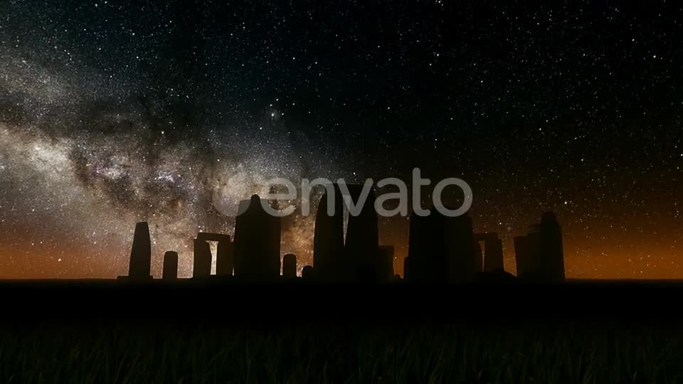 Milkyway Timelapse Stonehenge Silhouette Videohive 22448828 Motion Graphics Image 1