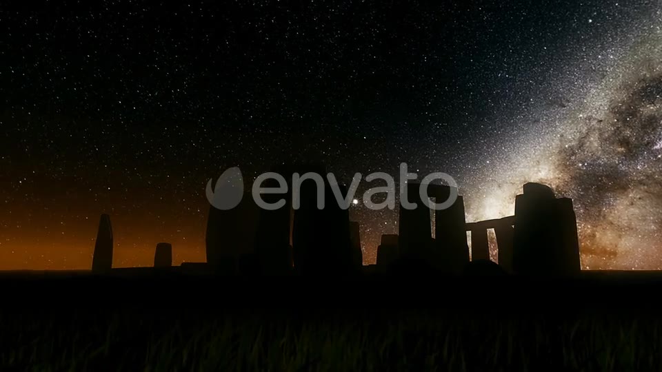 Milkyway Timelapse Stonehenge Silhouette Videohive 22448828 Motion Graphics Image 10