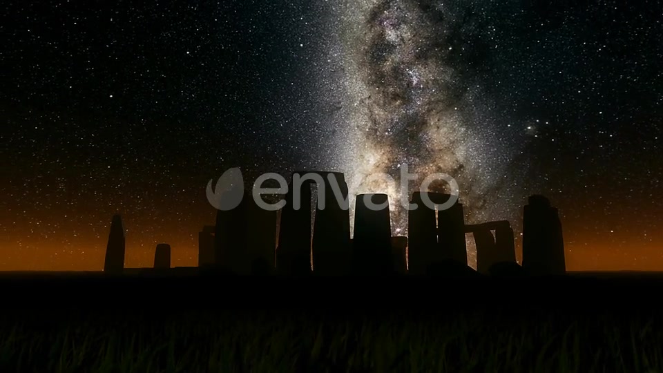 Milkyway Timelapse Stonehenge Silhouette Videohive 22448828 Motion Graphics Image 6