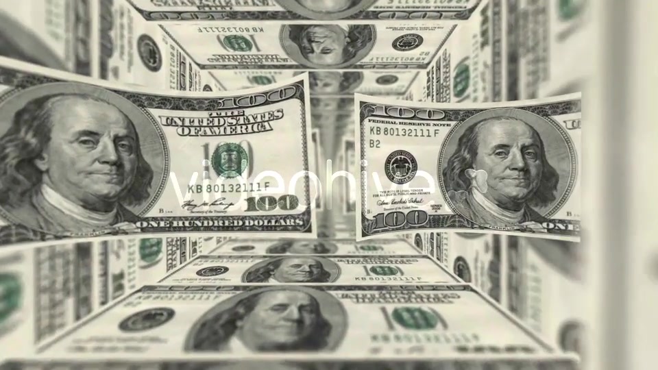 Money Background. Dollars Tunnel Videohive 13441838 Motion Graphics Image 5