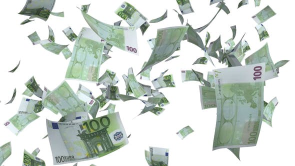 Money Euro Bills Raining - 22714180 Videohive Download